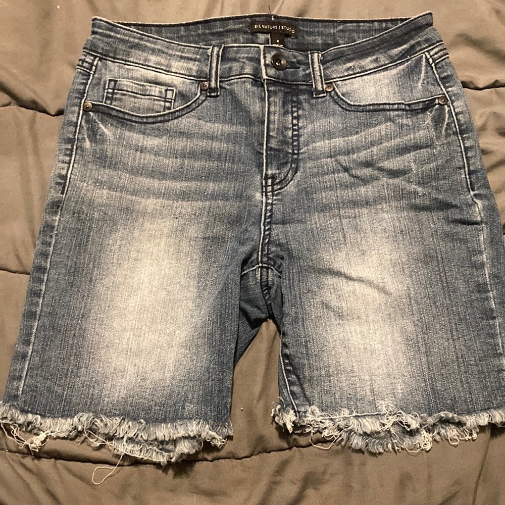 Thigh High Jean Shorts